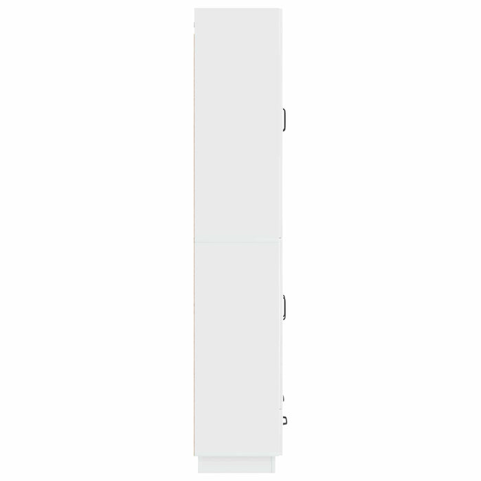 Set de Dulapuri 2 pcs Alb foarte lucios Lemn prelucrat WALTI