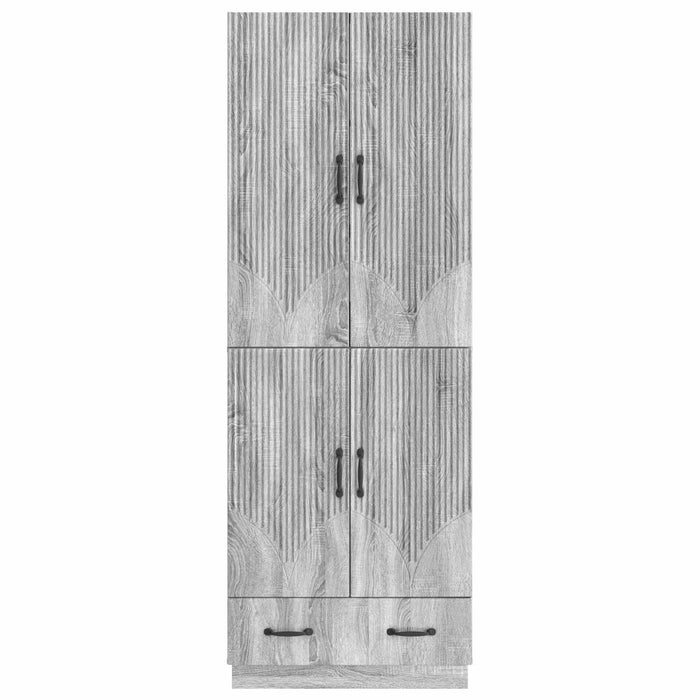 Set de Dulapuri 2 pcs Sonoma gri Lemn prelucrat WALTI