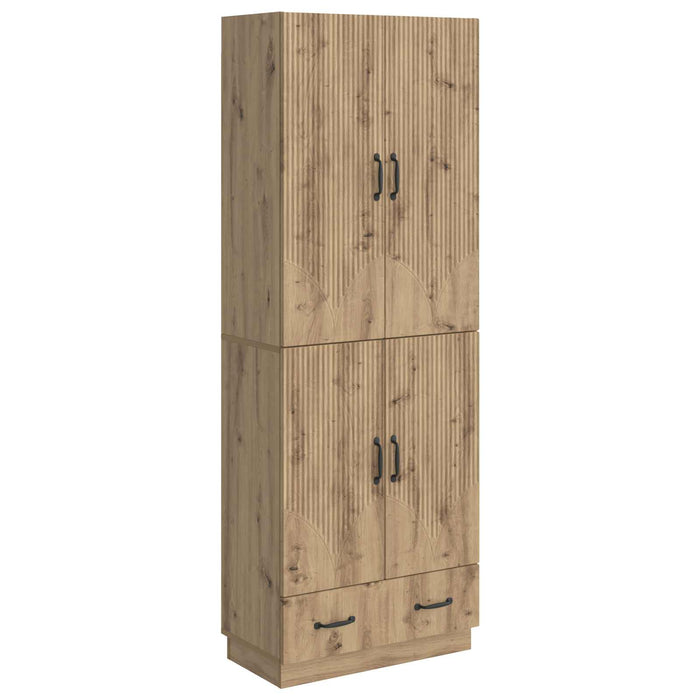 Set de Dulapuri 2 pcs Stejar Artizanal Lemn prelucrat WALTI