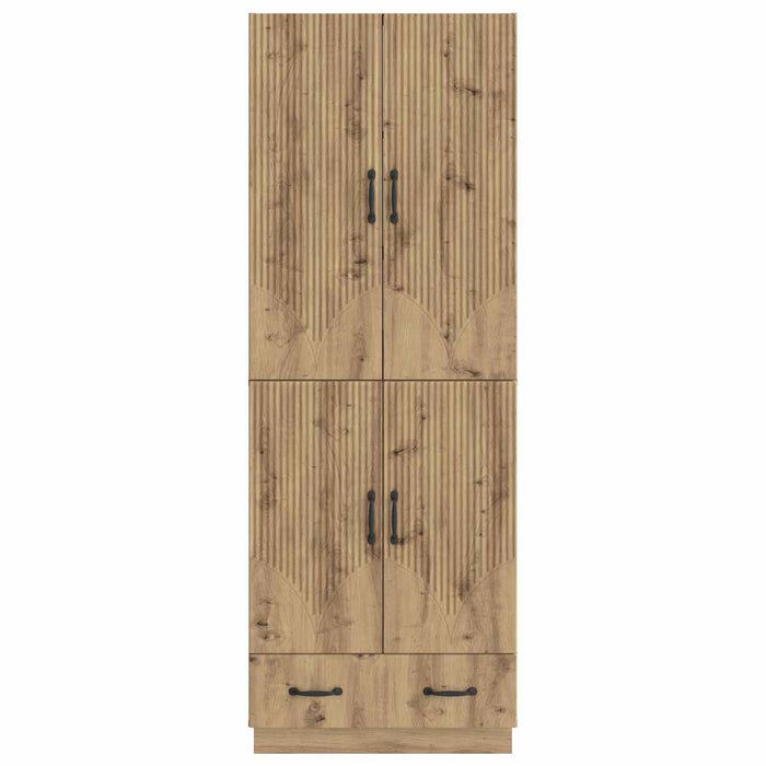Set de Dulapuri 2 pcs Stejar Artizanal Lemn prelucrat WALTI
