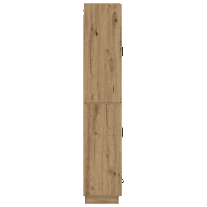 Set de Dulapuri 2 pcs Stejar Artizanal Lemn prelucrat WALTI