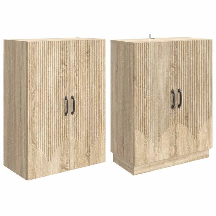 Set de Dulapuri 2 pcs Stejar Sonoma Lemn prelucrat WALTI