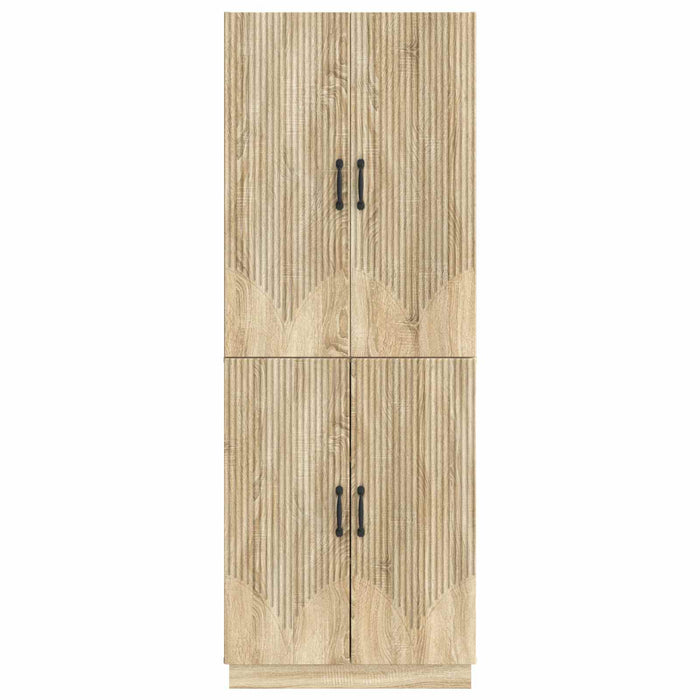 Set de Dulapuri 2 pcs Stejar Sonoma Lemn prelucrat WALTI