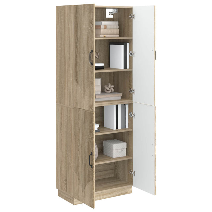 Set de Dulapuri 2 pcs Stejar Sonoma Lemn prelucrat WALTI