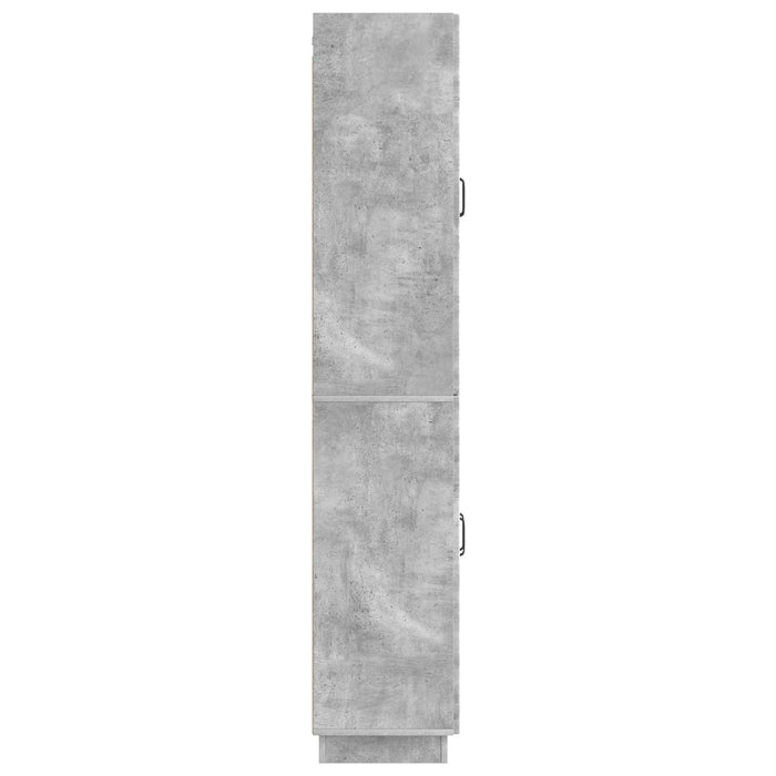 Set de Dulapuri 2 pcs Gri Beton Lemn prelucrat WALTI