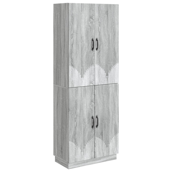 Set de Dulapuri 2 pcs Sonoma gri Lemn prelucrat WALTI