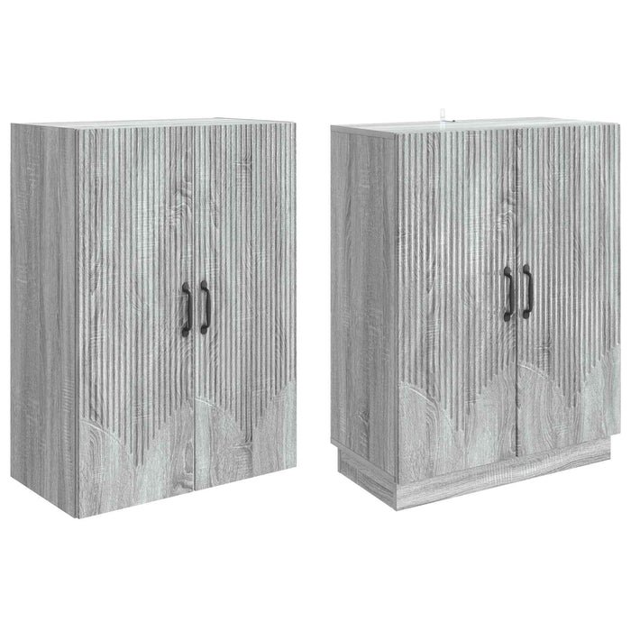 Set de Dulapuri 2 pcs Sonoma gri Lemn prelucrat WALTI