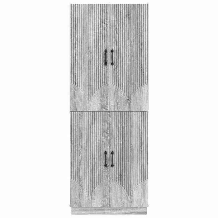 Set de Dulapuri 2 pcs Sonoma gri Lemn prelucrat WALTI