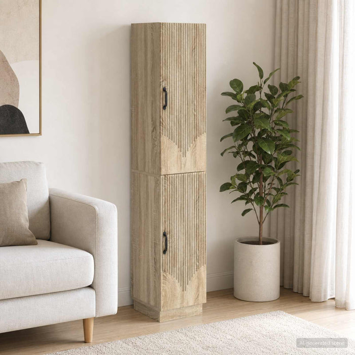 Set de Dulapuri 2 pcs Stejar Sonoma Lemn prelucrat - WALTI WALTI