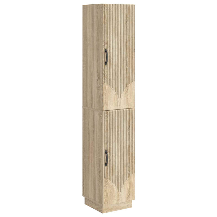 Set de Dulapuri 2 pcs Stejar Sonoma Lemn prelucrat WALTI