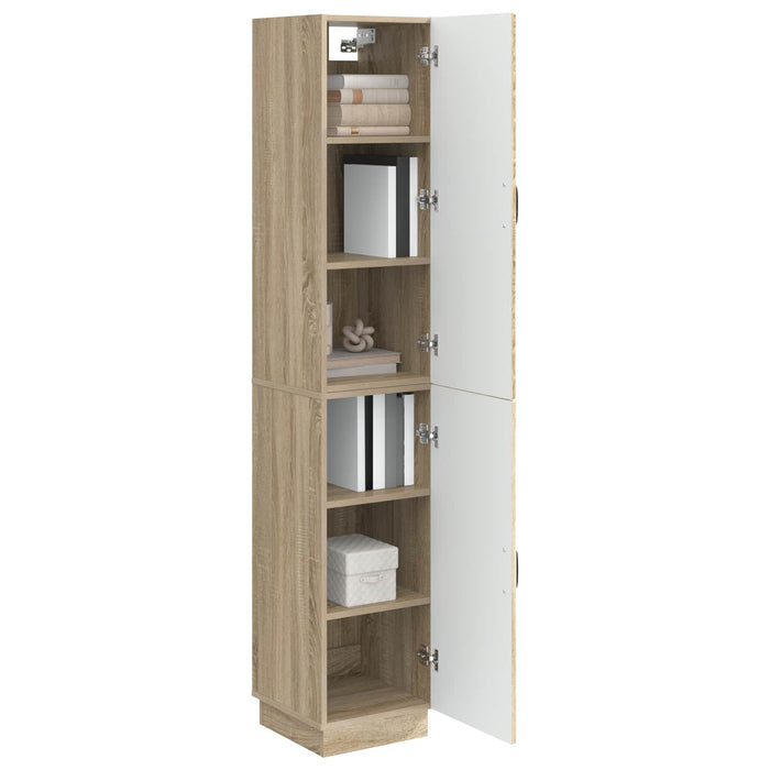 Set de Dulapuri 2 pcs Stejar Sonoma Lemn prelucrat WALTI