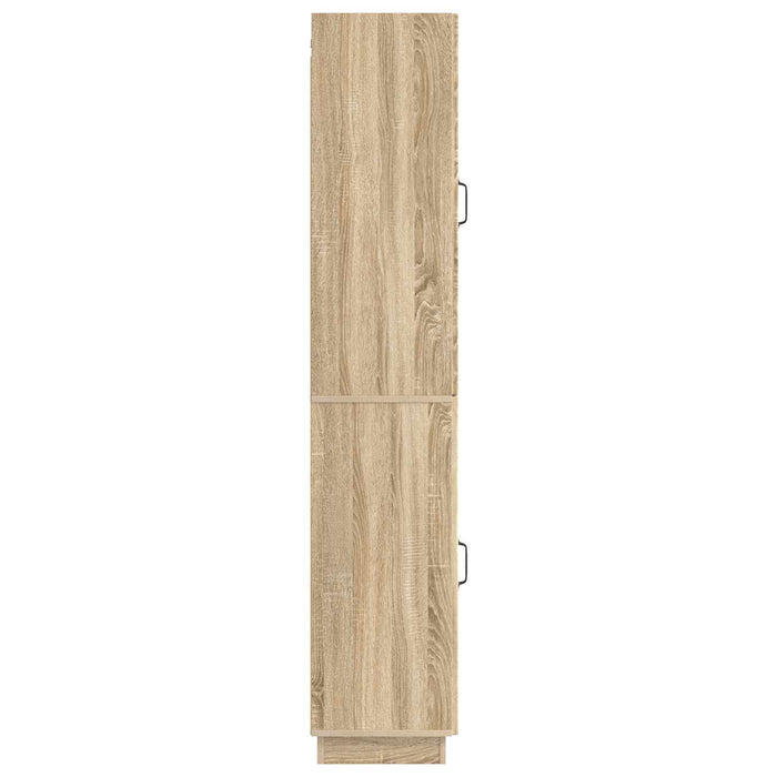 Set de Dulapuri 2 pcs Stejar Sonoma Lemn prelucrat WALTI