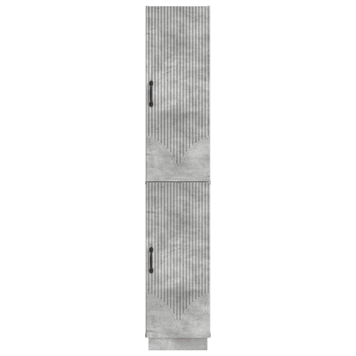 Set de Dulapuri 2 pcs Gri Beton Lemn prelucrat WALTI
