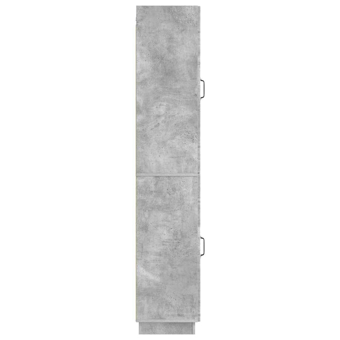 Set de Dulapuri 2 pcs Gri Beton Lemn prelucrat WALTI