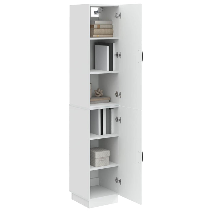 Set de Dulapuri 2 pcs Alb foarte lucios Lemn prelucrat WALTI