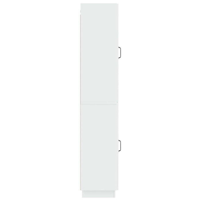 Set de Dulapuri 2 pcs Alb foarte lucios Lemn prelucrat WALTI