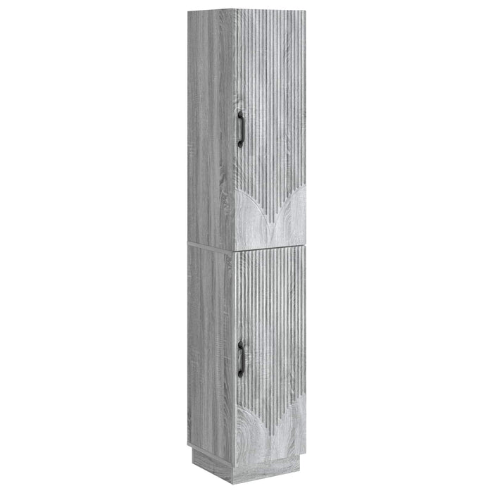 Set de Dulapuri 2 pcs Sonoma gri Lemn prelucrat WALTI