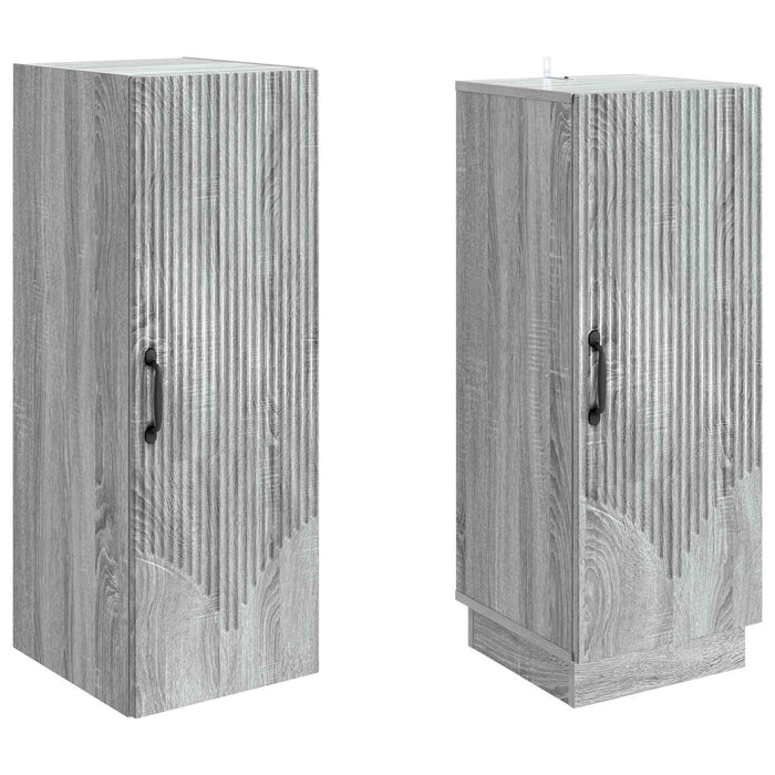 Set de Dulapuri 2 pcs Sonoma gri Lemn prelucrat WALTI