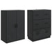 Set de Dulapuri 2 pcs Negru 66 x 34,5 x 87 cm Lemn prelucrat - WALTI WALTI