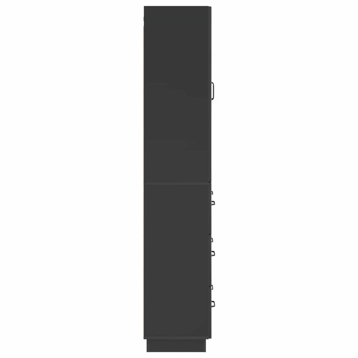 Set de Dulapuri 2 pcs Negru 66 x 34,5 x 87 cm Lemn prelucrat - WALTI WALTI