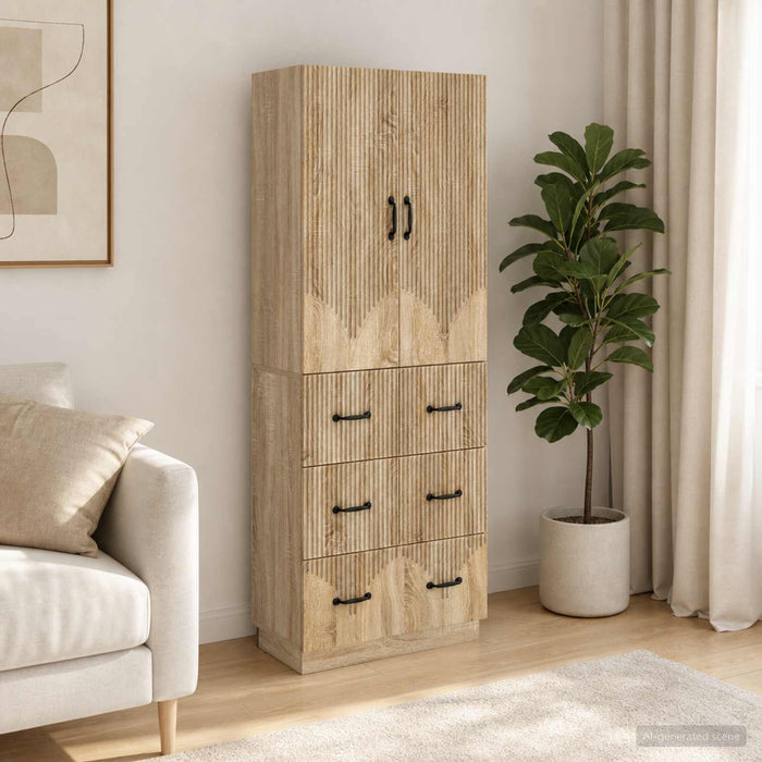 Set de Dulapuri 2 pcs Stejar Sonoma 66 x 34,5 x 87 cm - WALTI WALTI