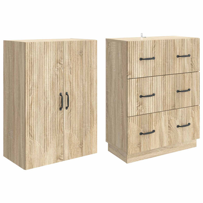 Set de Dulapuri 2 pcs Stejar Sonoma 66 x 34,5 x 87 cm - WALTI WALTI