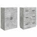 Set de Dulapuri 2 pcs Gri Beton 66 x 34,5 x 87 cm - WALTI WALTI