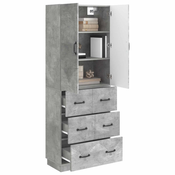 Set de Dulapuri 2 pcs Gri Beton 66 x 34,5 x 87 cm - WALTI WALTI