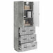 Set de Dulapuri 2 pcs Gri Beton 66 x 34,5 x 87 cm - WALTI WALTI