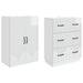 Set de Dulapuri 2 pcs Alb foarte lucios 66 x 34,5 x 87 cm - WALTI WALTI