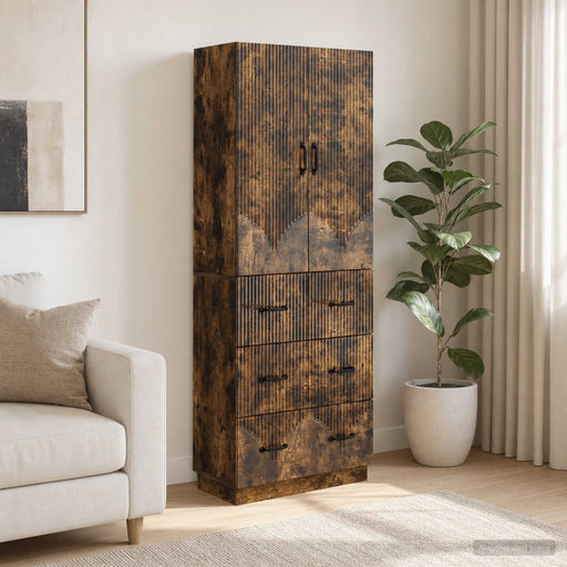 Set de Dulapuri 2 pcs Stejar fumuriu 66 x 34,5 x 87 cm - WALTI WALTI