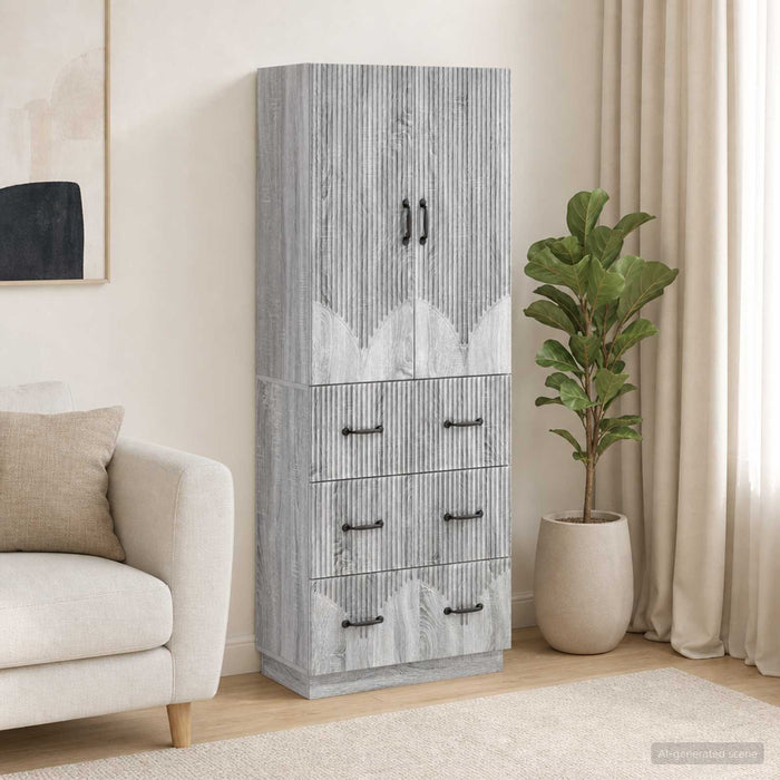 Set de Dulapuri 2 pcs Sonoma gri 66 x 34,5 x 87 cm - WALTI WALTI