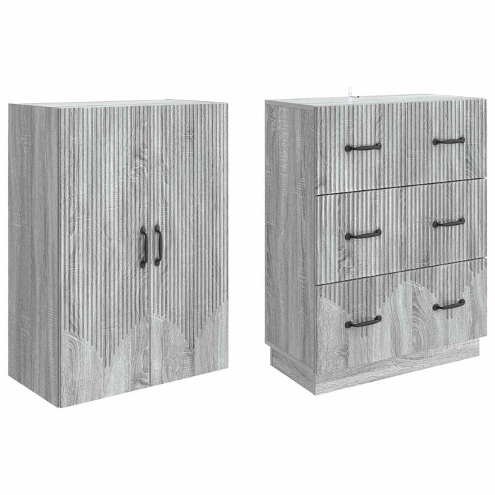 Set de Dulapuri 2 pcs Sonoma gri 66 x 34,5 x 87 cm - WALTI WALTI