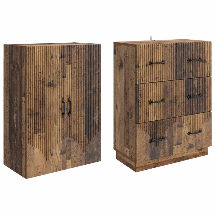 Set de Dulapuri 2 pcs Lemn vechi 66 x 34,5 x 87 cm - WALTI WALTI