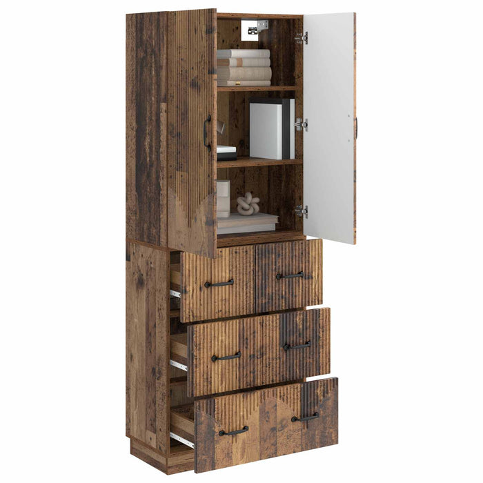 Set de Dulapuri 2 pcs Lemn vechi 66 x 34,5 x 87 cm - WALTI WALTI