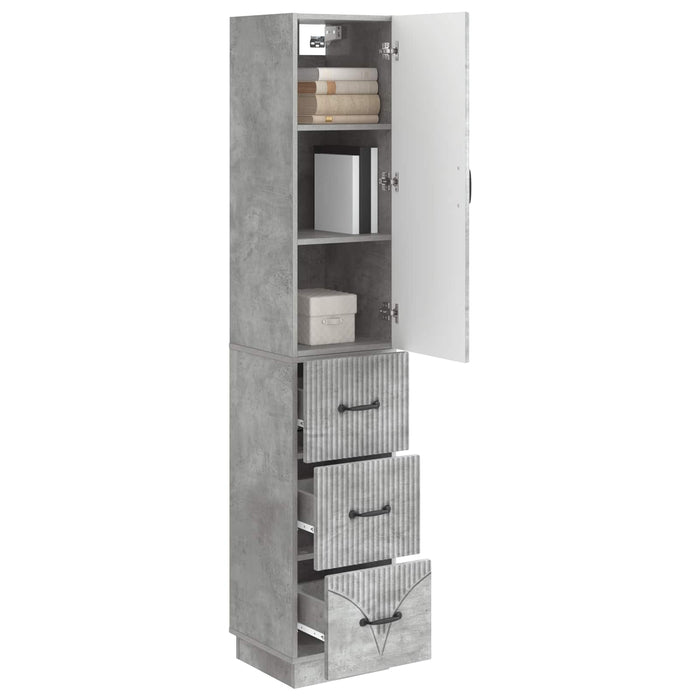 Set de Dulapuri 2 pcs Gri Beton 33 x 34,5 x 87 cm - WALTI WALTI