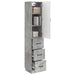 Set de Dulapuri 2 pcs Gri Beton 33 x 34,5 x 87 cm - WALTI WALTI