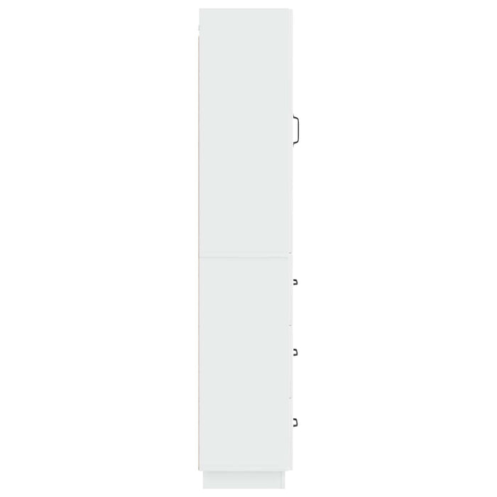 Set de Dulapuri 2 pcs Alb foarte lucios 33 x 34,5 x 87 cm - WALTI WALTI