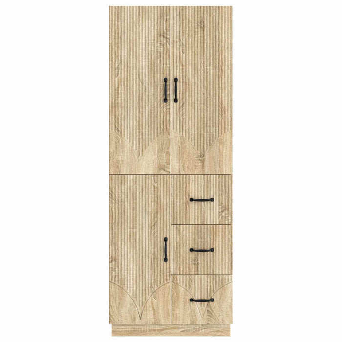 Set de Dulapuri 2 pcs Stejar Sonoma Lemn prelucrat WALTI