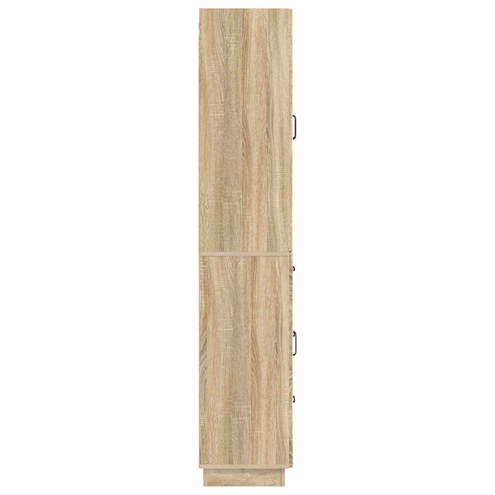 Set de Dulapuri 2 pcs Stejar Sonoma Lemn prelucrat WALTI