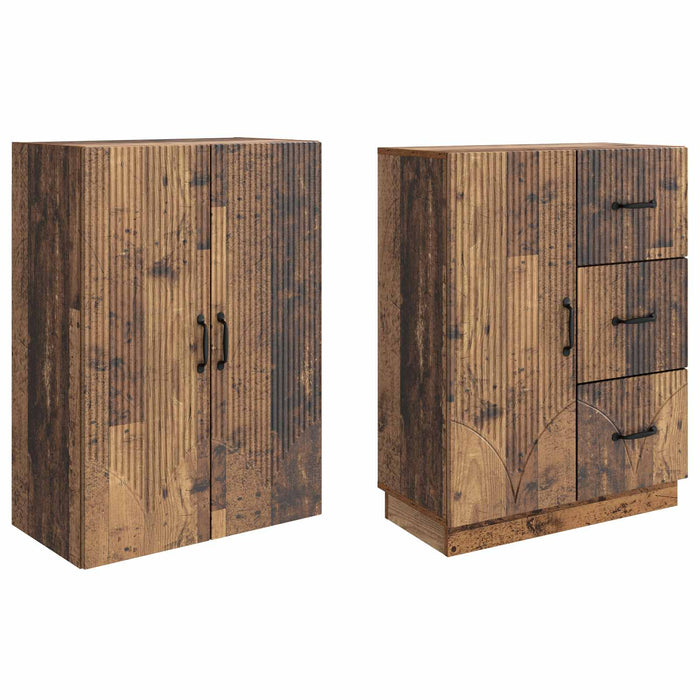 Set de Dulapuri 2 pcs Lemn vechi Lemn prelucrat WALTI