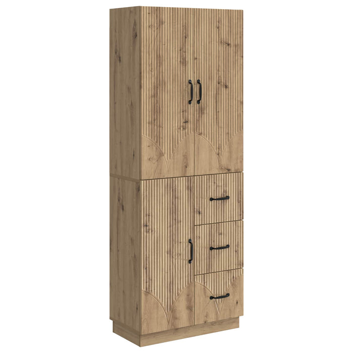 Set de Dulapuri 2 pcs Stejar Artizanal Lemn prelucrat WALTI