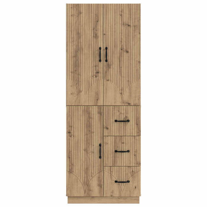 Set de Dulapuri 2 pcs Stejar Artizanal Lemn prelucrat WALTI