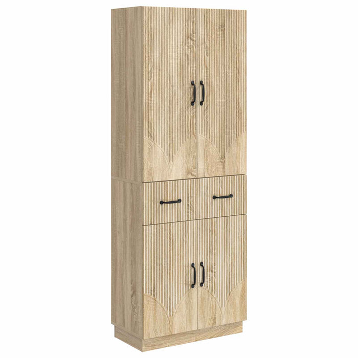 Set de Dulapuri 2 pcs Stejar Sonoma Lemn prelucrat WALTI