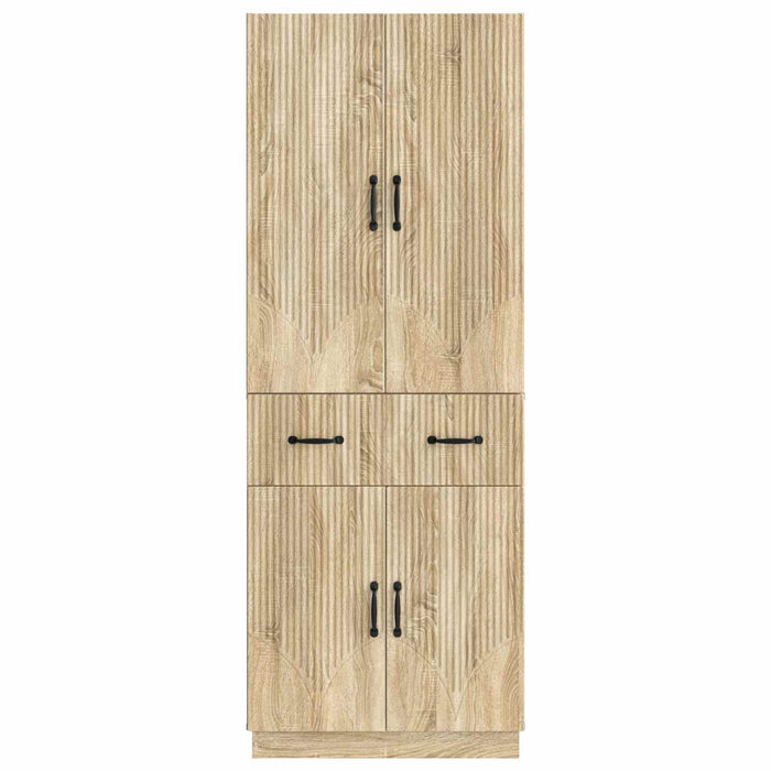 Set de Dulapuri 2 pcs Stejar Sonoma Lemn prelucrat WALTI