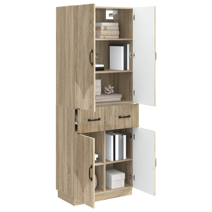 Set de Dulapuri 2 pcs Stejar Sonoma Lemn prelucrat WALTI