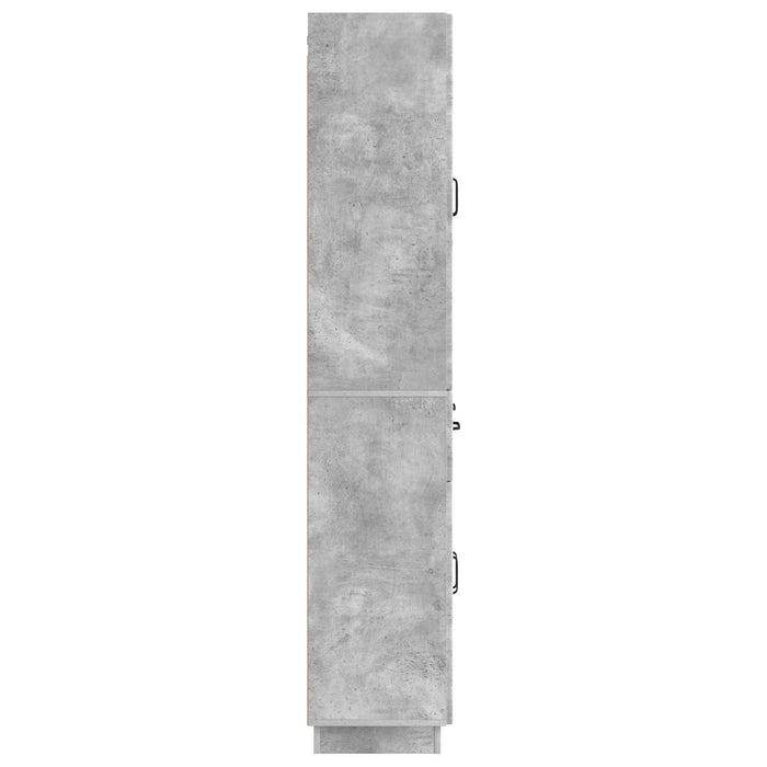 Set de Dulapuri 2 pcs Gri Beton Lemn prelucrat WALTI