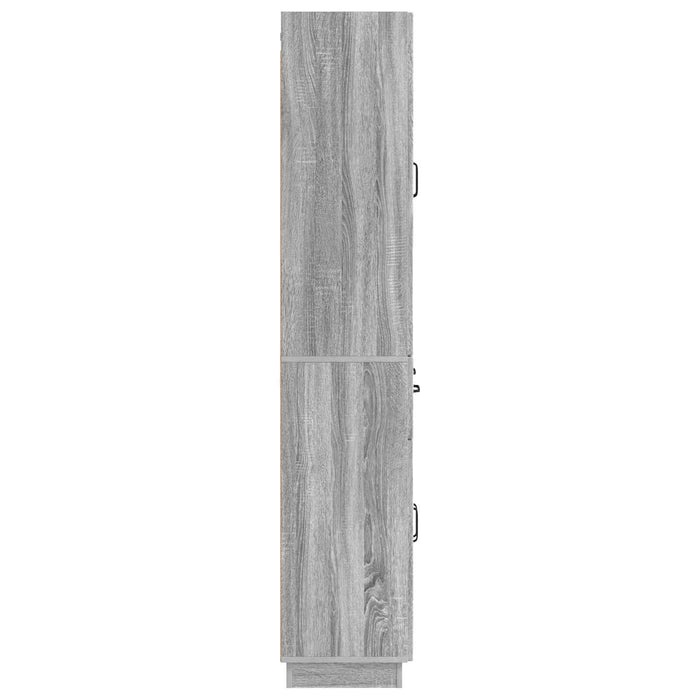 Set de Dulapuri 2 pcs Sonoma gri Lemn prelucrat WALTI