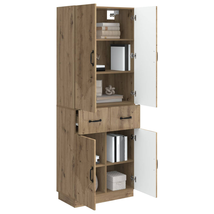 Set de Dulapuri 2 pcs Stejar Artizanal Lemn prelucrat WALTI