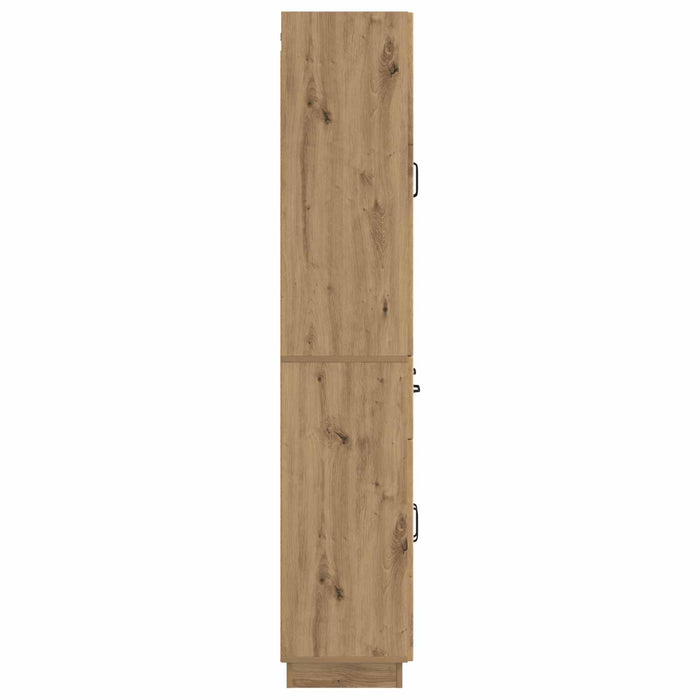 Set de Dulapuri 2 pcs Stejar Artizanal Lemn prelucrat WALTI